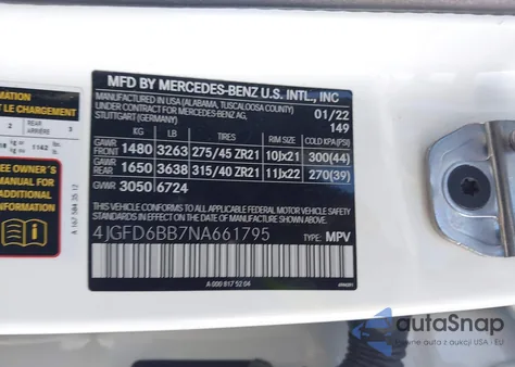 2022 Mercedes-Benz Amg Gle 53 Coupe 4Matic из США, поврежденный, VIN 4JGFD6BB7NA661795